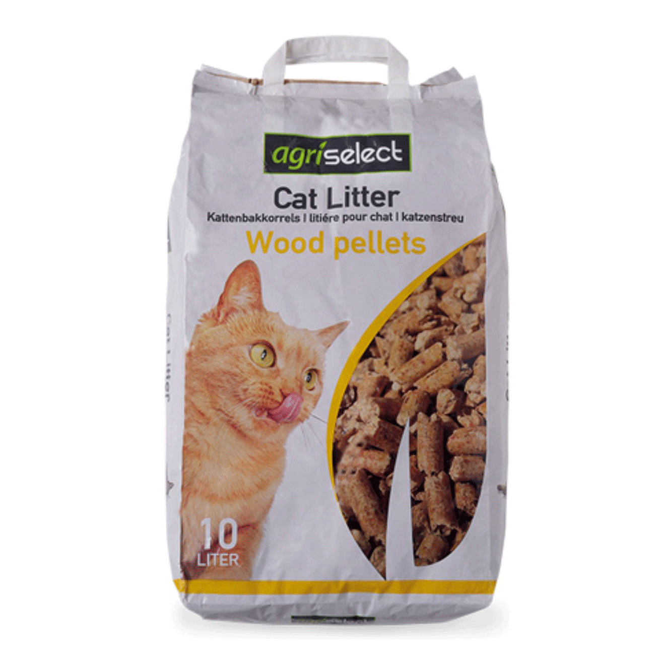 Agriselect Kattenbakkorrels Wood Pellets 10L